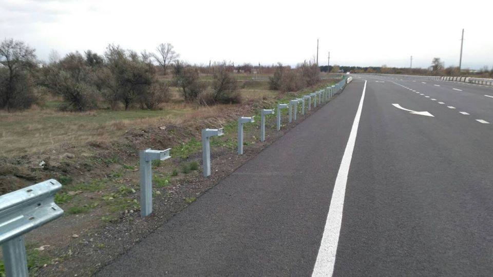 На новой трассе Днепр-Решетиловка снова украли барьерное ограждение. новости Днепр