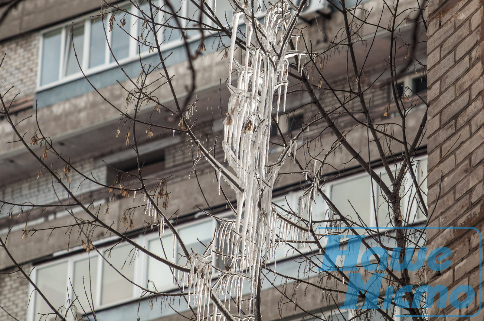 Як у Дніпрі прибирають небезпечні бурульки з дахів (ФОТОРЕПОРТАЖ). Новости Днепра.