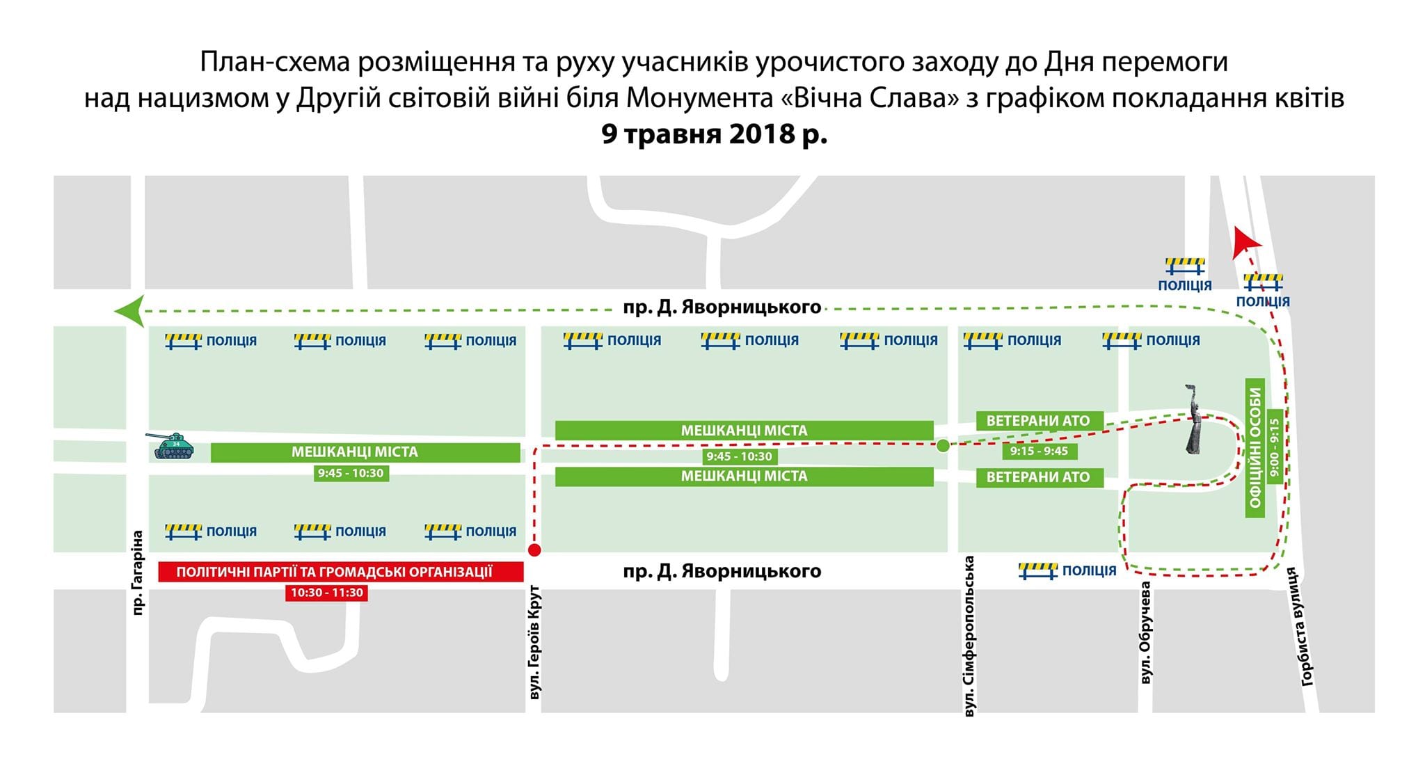 В Днепре создали план празднования 9 мая. Новости Днепра