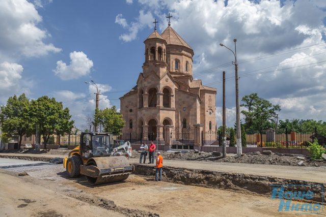 Реконструкция полным ходом: улица Курчатова с высоты. Новости Днепра