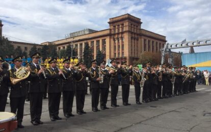 На День города Днепр приехали поздравить военные оркестры со всей Украины (Видео). Новости Днепра