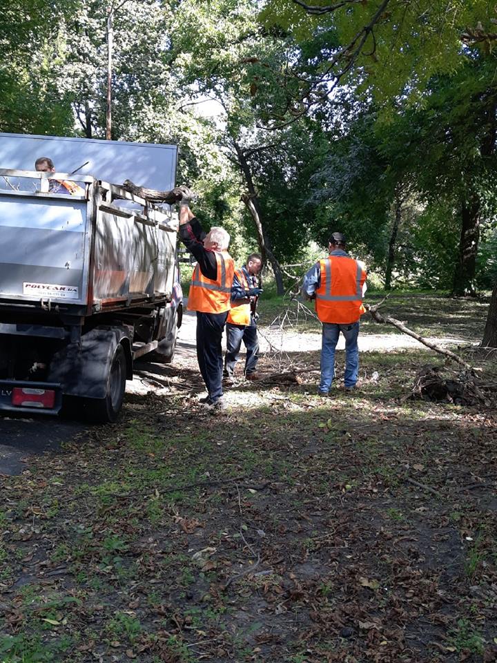 В главном парке Днепра началась массовая чистка. Новости Днепра