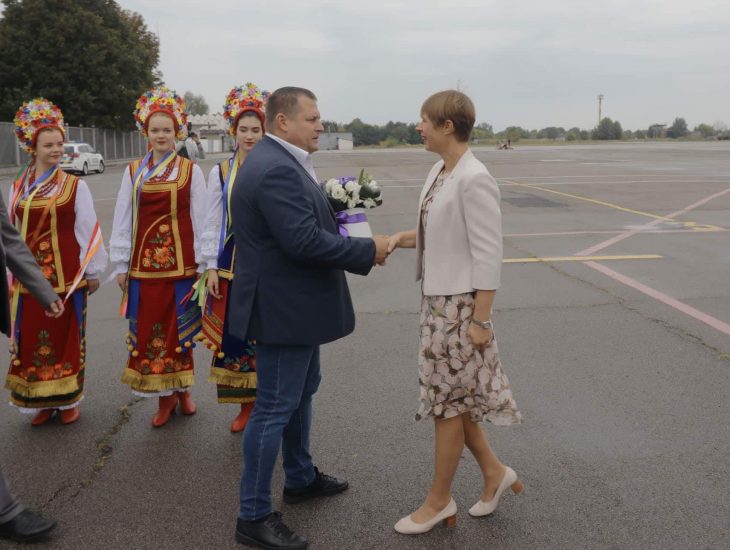 В Днепр прибыла президент Эстонии Керсти Кальюлайд. Новости Днепра