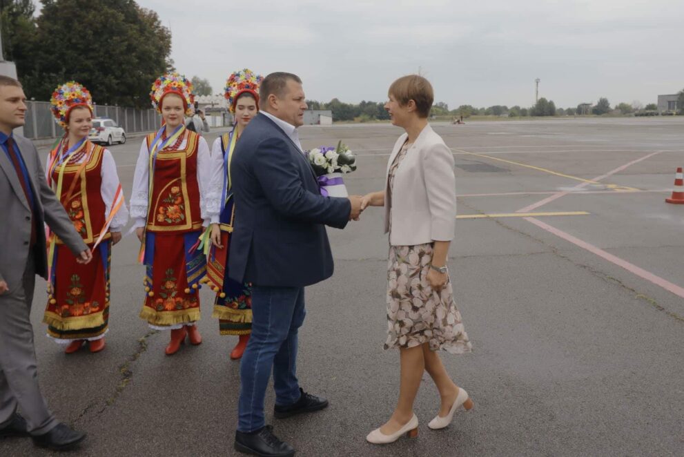 В Днепр прибыла президент Эстонии Керсти Кальюлайд. Новости Днепра