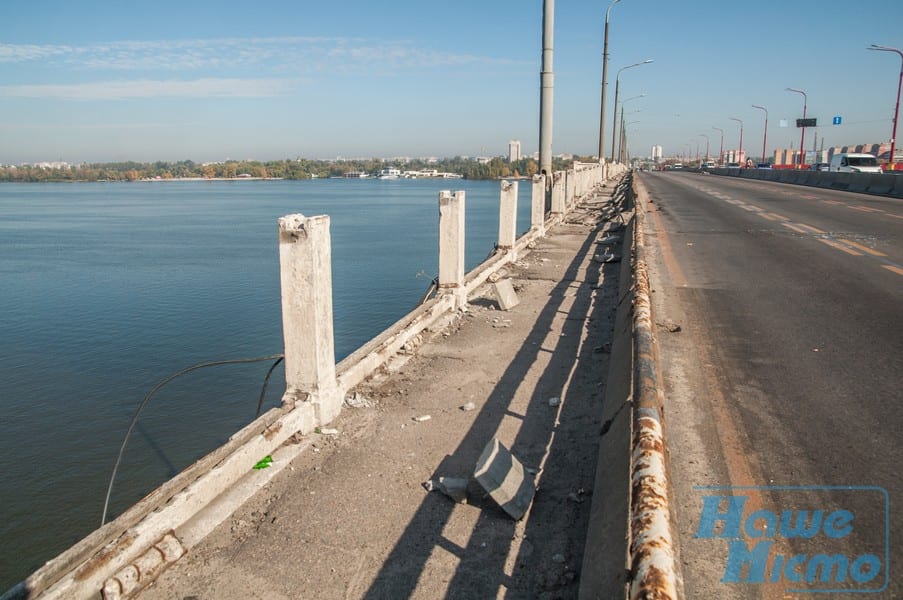 В Днепре открыли отремонтированную часть Нового моста. Новости Днепра