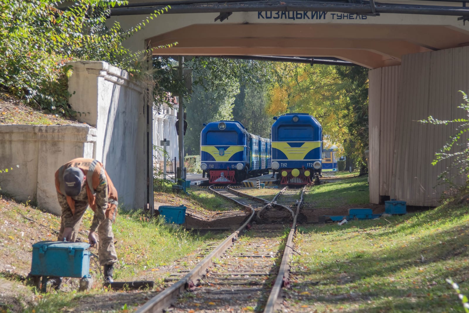 Где зимуют детские паровозики в Днепре. Новости Днепра