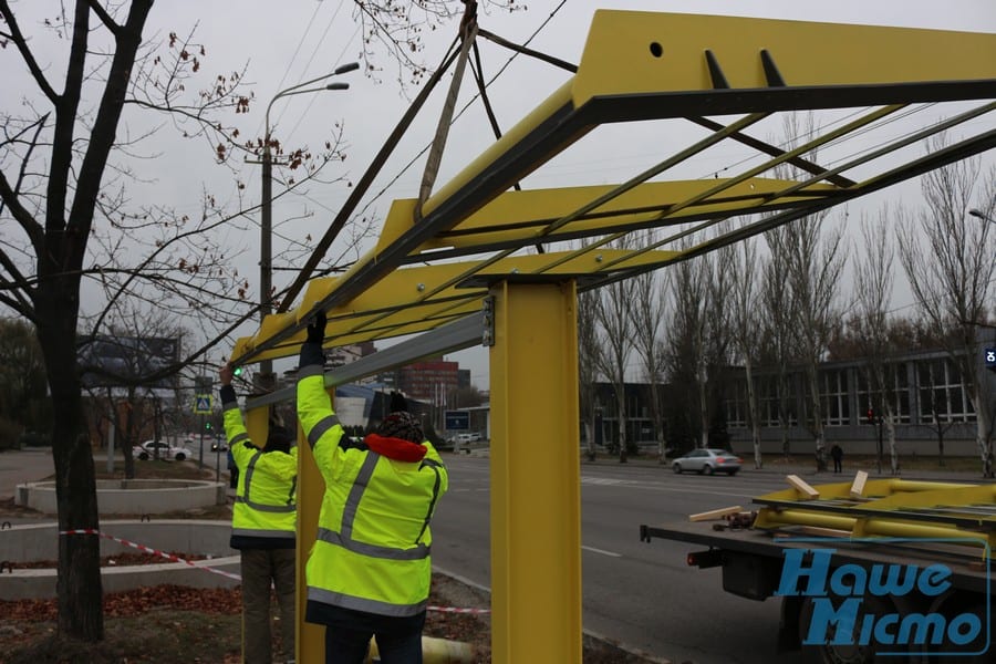 В Днепре на ж\м Победа появятся еще 5 новеньких остановок (фото). Новости Днепра