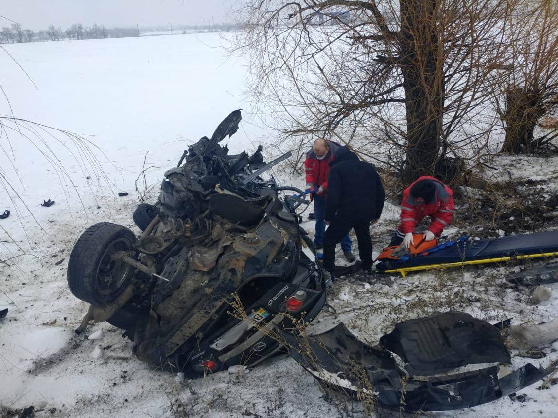 В сети появилось видео лобового столкновения на трассе Днепр-Николаев, убившее 8 человек. Новости Днепра