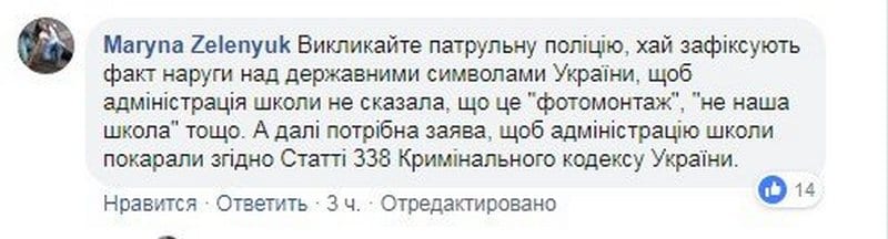 Под Днепром школьный двор чистят от снега Гербом Украины (фото). Новости Днепра