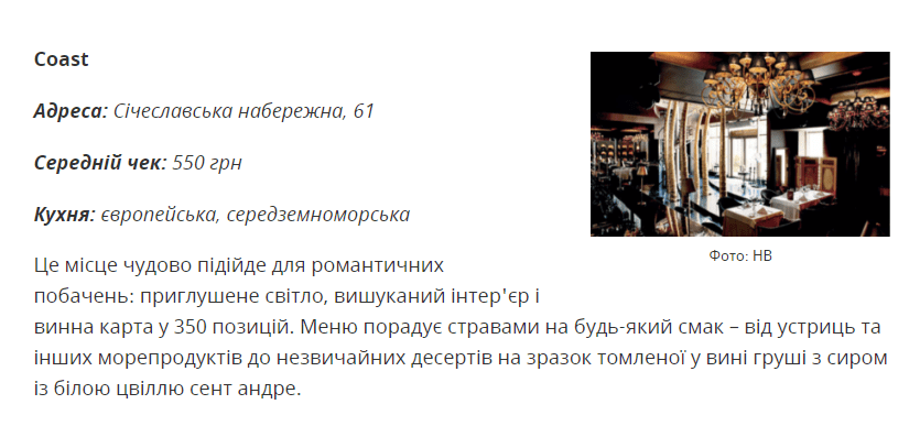 5 Днепровских ресторанов вошли в десятку лучших по Украине: подробности. Новости Днепра