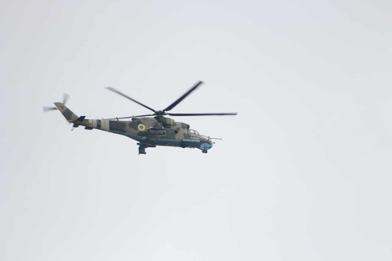 Над Днепром заметили боевой вертолёт: подробности. Новости Днепра