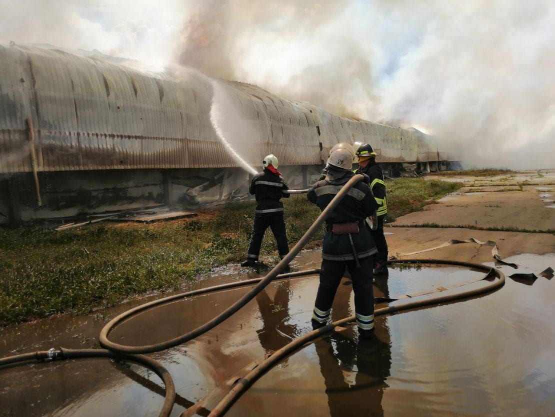 Дым столбом на многие километры: под Киевом горит птицефабрика (Фото, видео). Новости Днепра