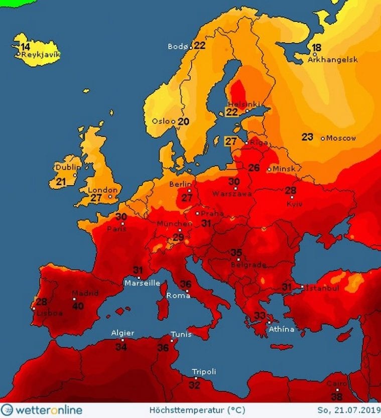 Европу накроет 40-градусная жара: какую погоду ждать в Украине. Новости Днепра