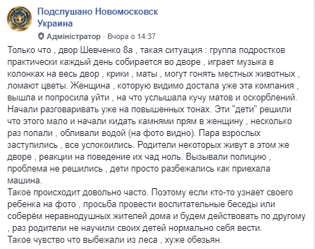 Будто выбежали из леса: в Новомосковске подростки напали на женщину (Фото). Новости Днепра