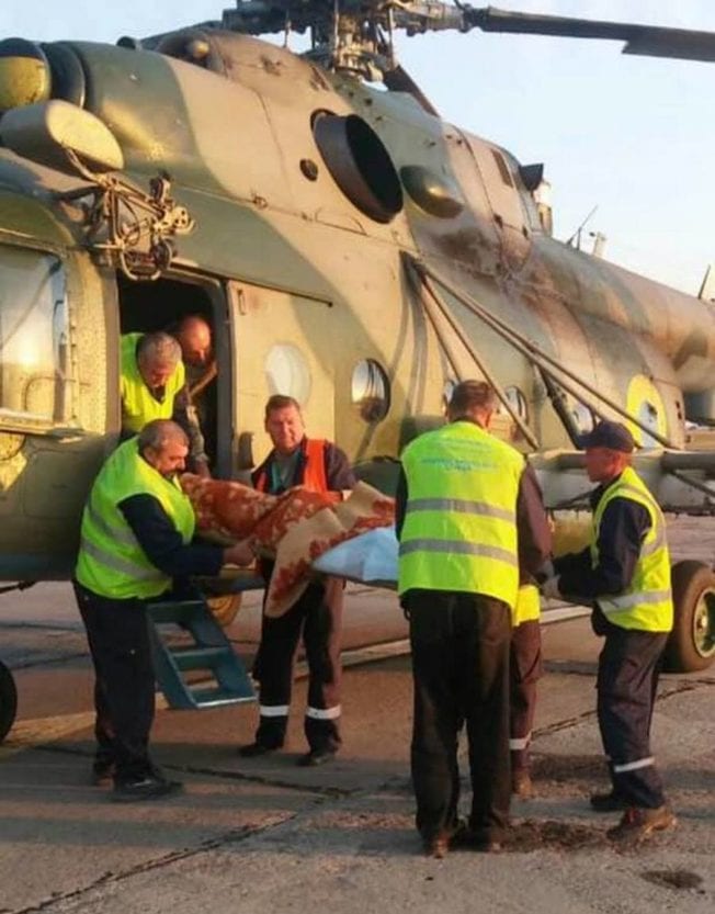 В Днепр вертолетом доставили военного с травмой. Новости Днепра