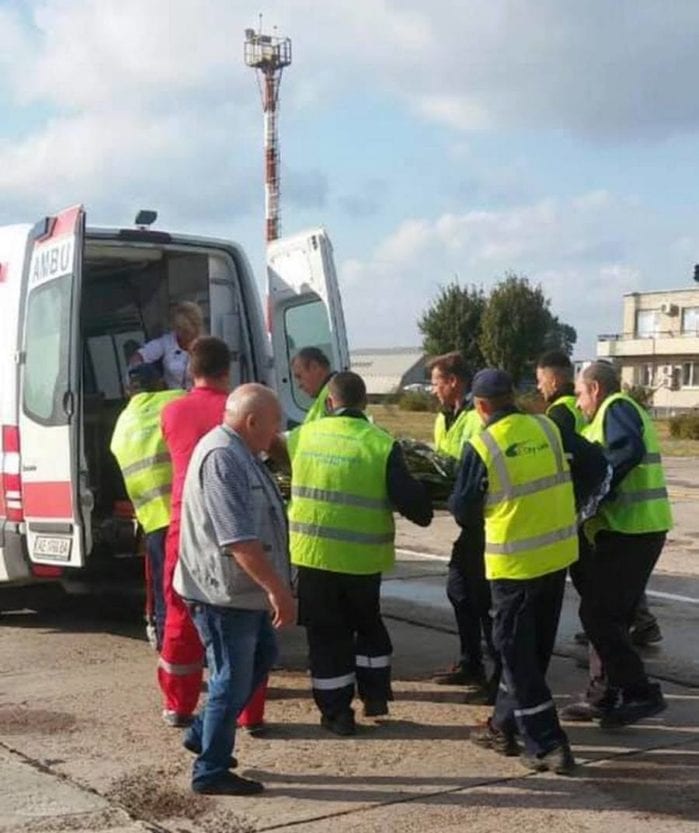 В Днепр вертолетом доставили военного с травмой. Новости Днепра