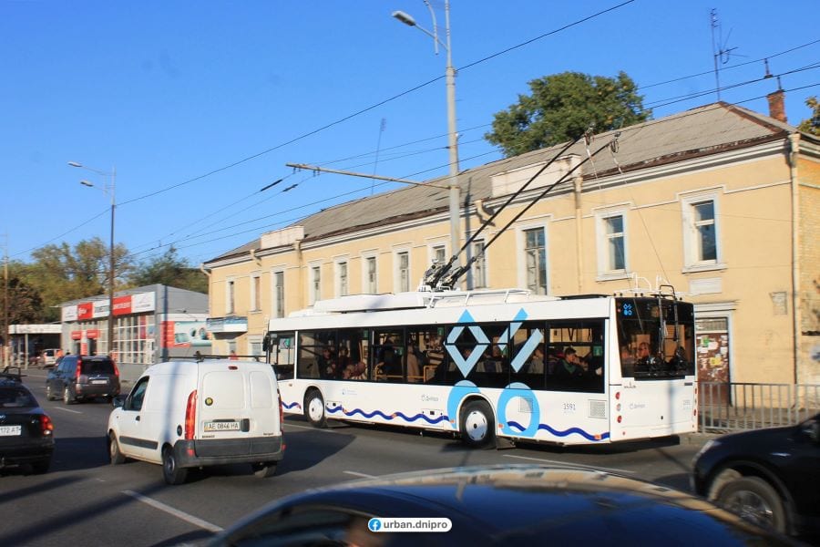 Появилось видео испытаний нового троллейбуса в Днепре. Новости Днепра