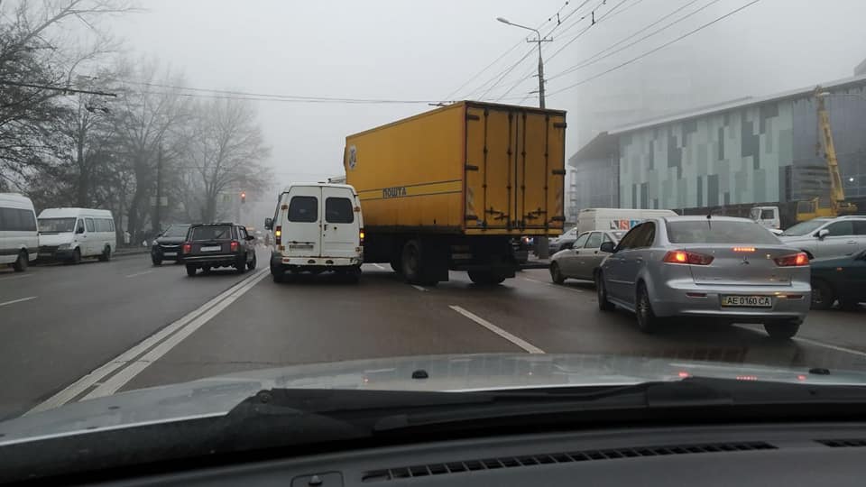 ДТП Днепр: в городе транспортный коллапс