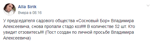 Под  Днепром хозяин потерял стадо коз из более чем 50-ти голов. Новости Днепра