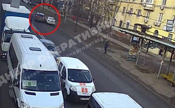 ДТП Днепр: видео момента серьезной аварии на Крвиорожской