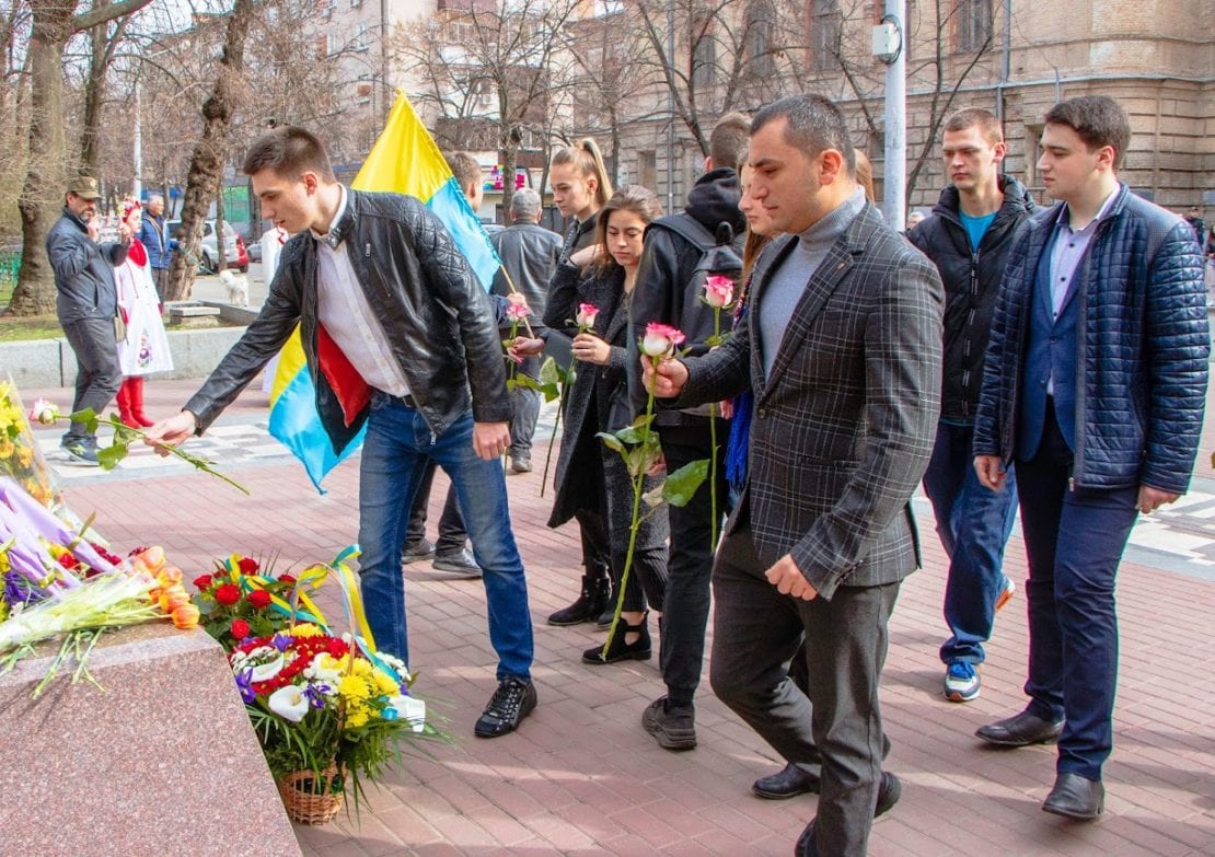 У Дніпрі відбулись урочистості з нагоди 206-ї річниці Тараса Шевченка