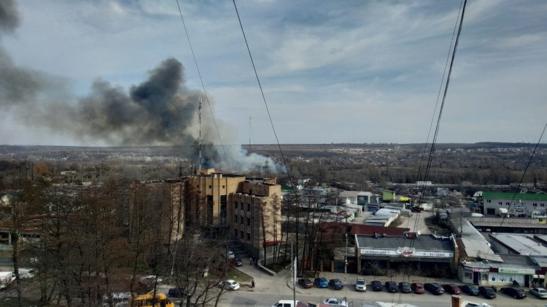 В Днепре на ж/м Приднепровск гигантский пожар. Новости Днепра