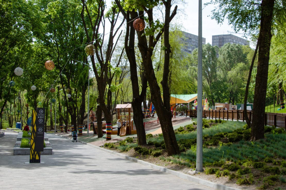 В Днепре в парке «Зеленый гай» появилась новая площадка