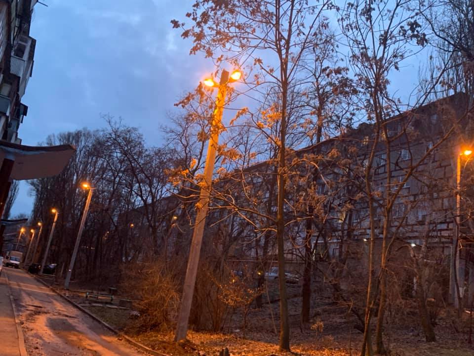 В Днепре на Савченко стало светлее. Новости Днепра