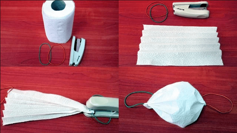 как сделать маску своими руками   из бумажного полотенца 