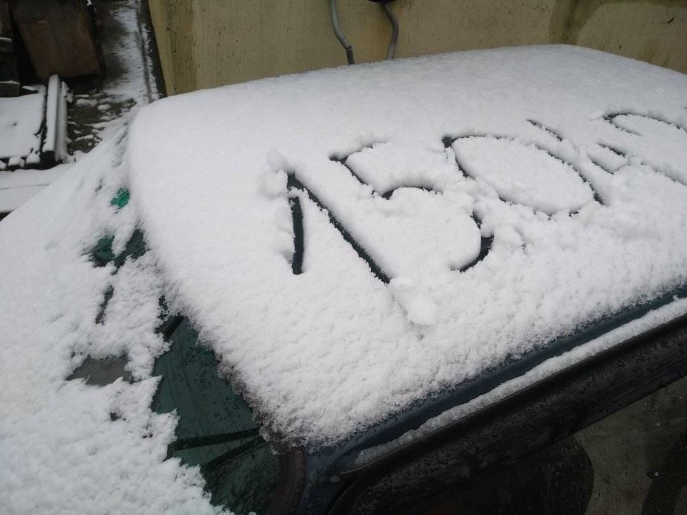 В Днепре утром выпал снег (Фото). Новости Днепра