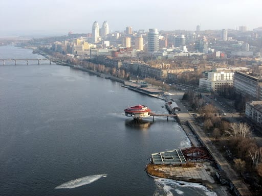 Река Днепр обмелела из-за теплой зимы. Новости Днепра