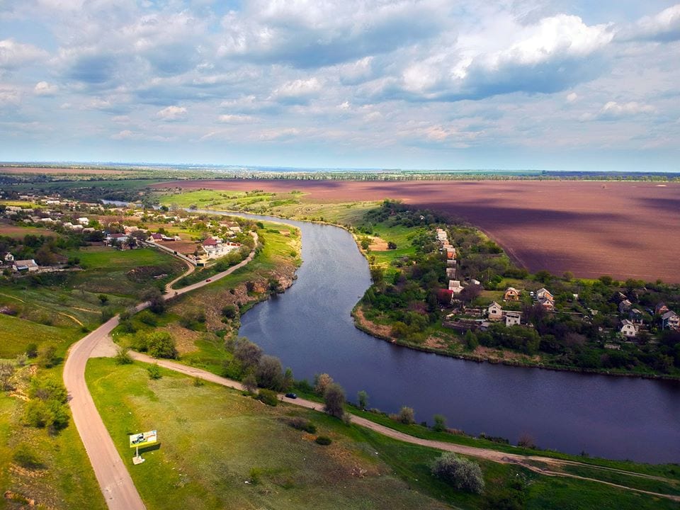 В сети показали фото реки Мокрая Сура с высоты. Новости Днепра