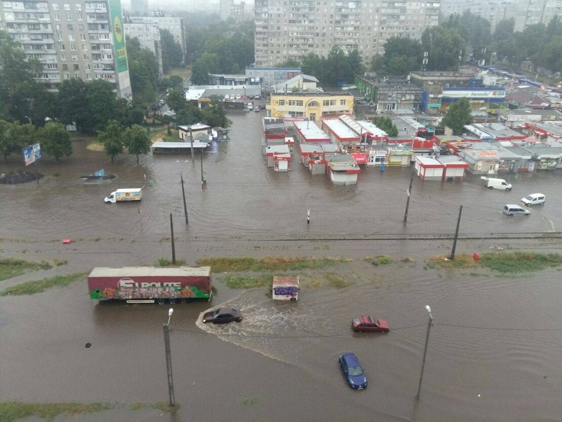 В Харькове прошел рекордный ливень за последние 140 лет