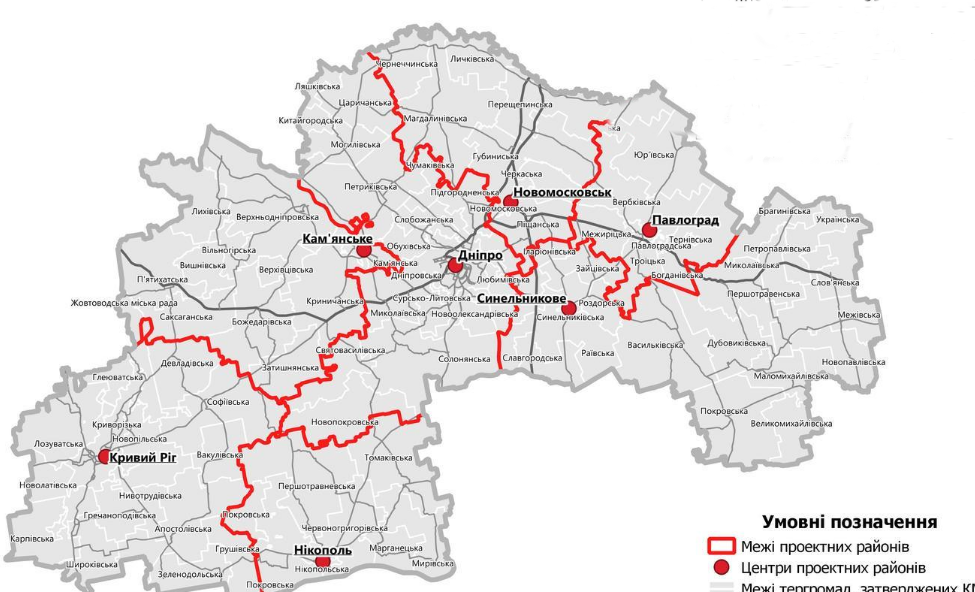 Административная карта нижегородской области с границами районов