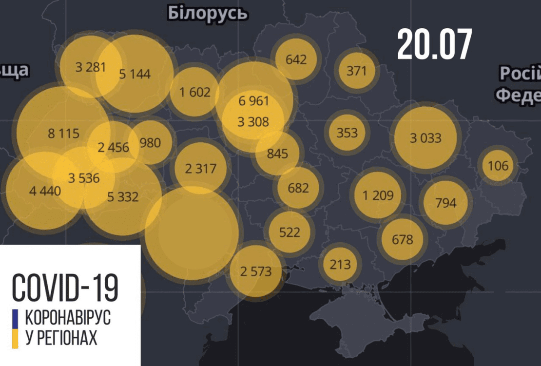 Коронавирус в Украине: заболеваемость постепенно снижается