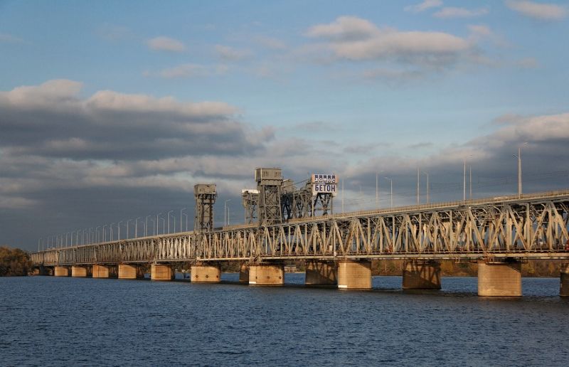 Амурский мост в Днепре: история и вид с высоты птичьего полета )