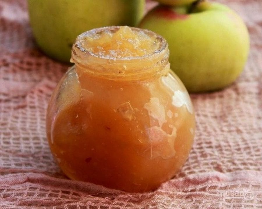 Яблочный джем с секретом: рецепт вкусной заготовки на зиму (Фото)