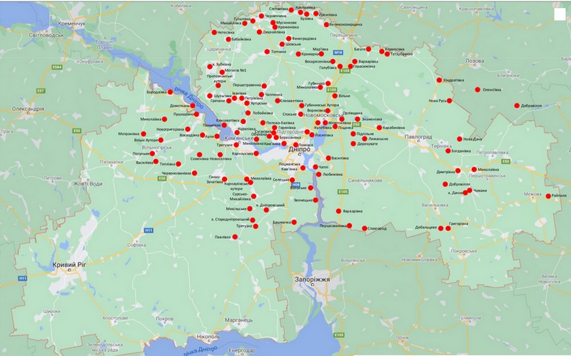 У Дніпрі створено унікальну мапу баб'ячих бунтів на Дніпропетровщині