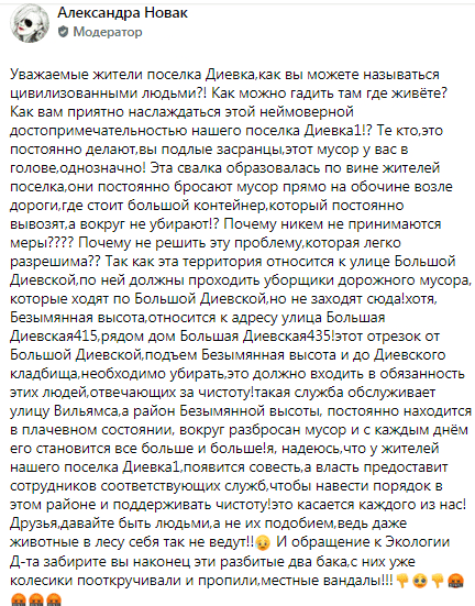 В Диевке устроили громадную свалку на въезде в поселок. Новости Днепра