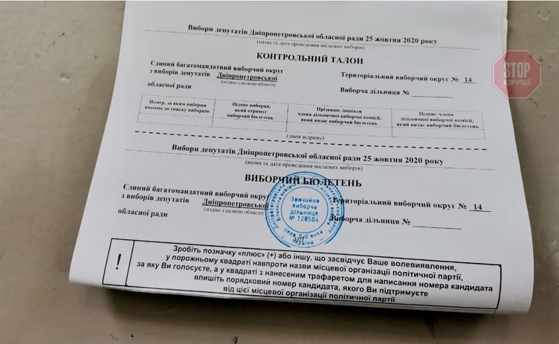 На Дніпропетровщині результати голосування цілої дільниці можуть бути скасовані через недійсні бюлетені