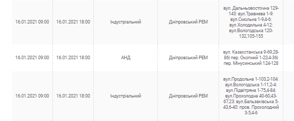 Масштабное отключение света в Днепре: проверь свой адрес