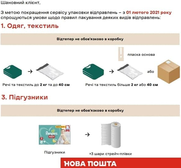 Новая почта меняет правила упаковки посылок: что нужно знать