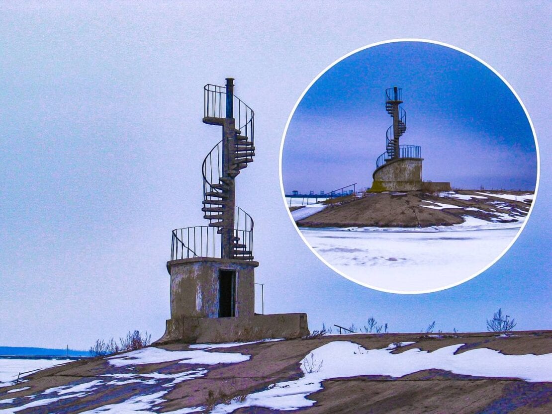 В сети показали зимние фото маяка (Фото) – новости Днепра