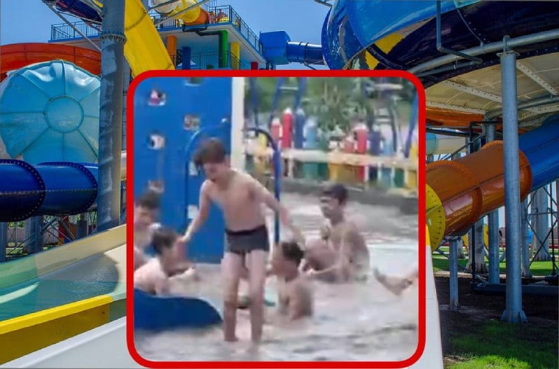 В Кривом Роге дети купаются на детской площадке – новости Днепра