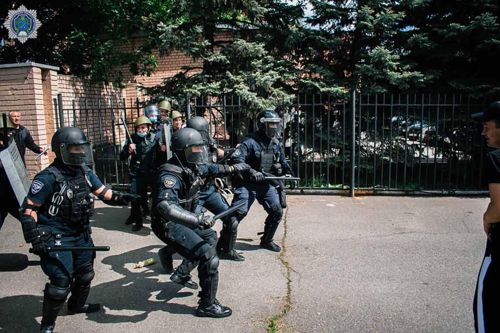 Учения в университете МВД, много полиции – новости Днепра