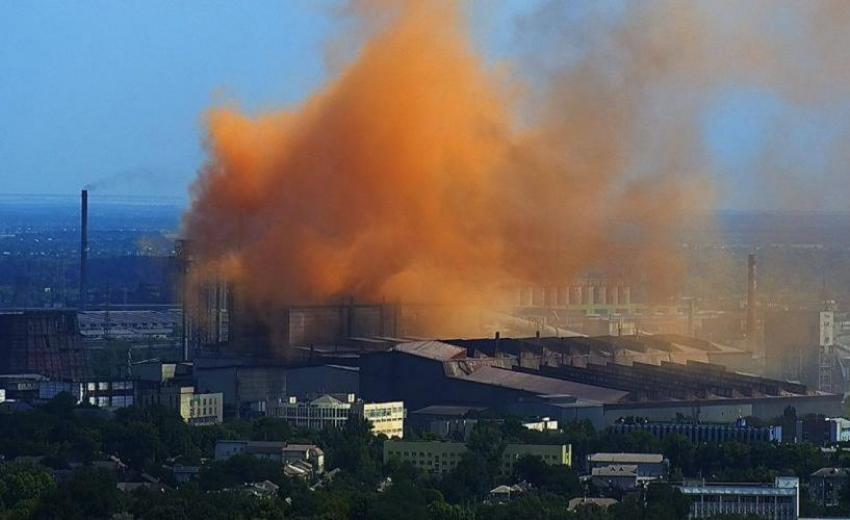 Сильный пожар на Днепровском меткомбинате – новости Днепра