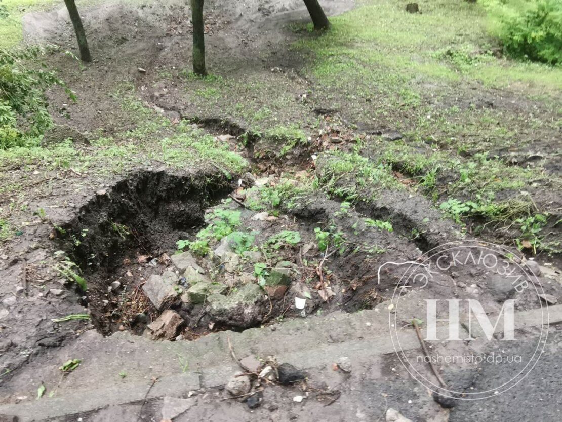 В парке Глобы из-за ливня рухнули деревья – новости Днепра