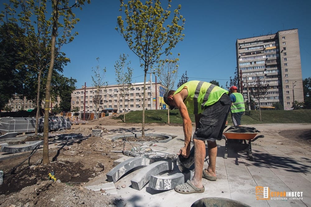 Как продвигается строительство Слобожанского сквера - новости Днепра