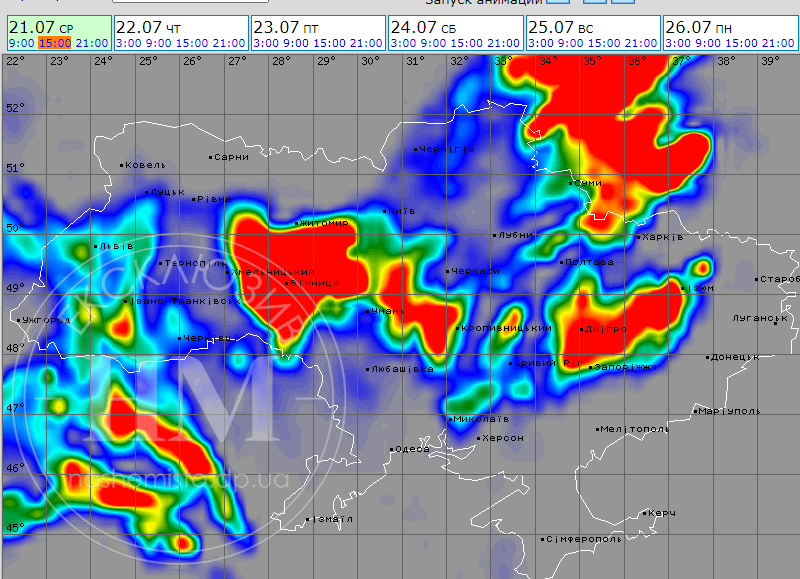 Непогода в Днепре 21 июля - новости Днепра