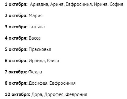 Имена для мальчиков по святцам в ноябре